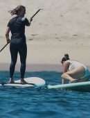 Selena Gomez Booty in a White Swimsuit at a Beach in Punta Mita, Mexico