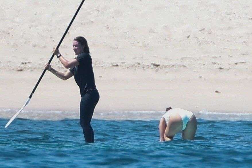 Selena Gomez Booty in a White Swimsuit at a Beach in Punta Mita, Mexico