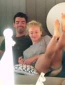 Sophie Turner in Swimsuit on a Yacht in Italy
