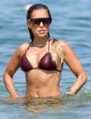 Sylvie Meis in Bikini on the Beach in Saint Tropez