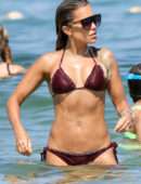 Sylvie Meis in Bikini on the Beach in Saint Tropez