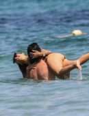 Sylvie Meis in Bikini on the Beach in Saint Tropez