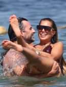 Sylvie Meis in Bikini on the Beach in Saint Tropez