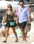 Sylvie Meis in Bikini on the Beach in Saint Tropez