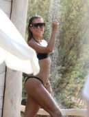 Sylvie Meis in Bikini on the Beach in Saint Tropez