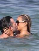 Sylvie Meis in Bikini on the Beach in Saint Tropez
