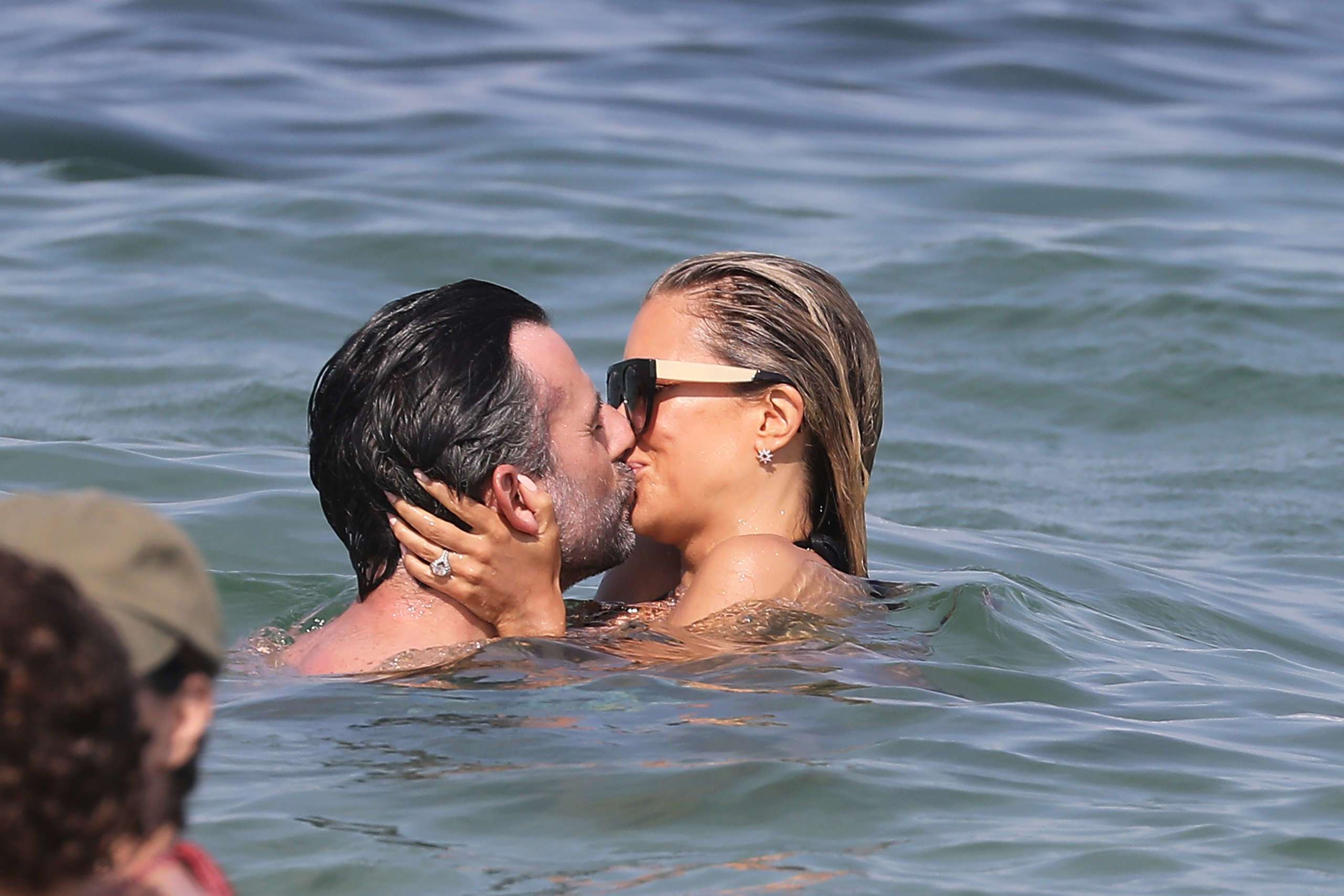 Sylvie Meis in Bikini on the Beach in Saint Tropez