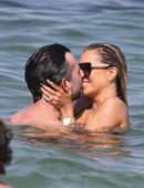 Sylvie Meis in Bikini on the Beach in Saint Tropez