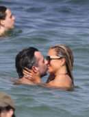 Sylvie Meis in Bikini on the Beach in Saint Tropez