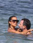 Sylvie Meis in Bikini on the Beach in Saint Tropez