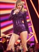Taylor Swift Leggy, Performing Live at 2019 Amazon Prime Day Concert in New York