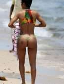 Teyana Taylor in Bikini at Beach in Miami