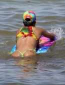 Teyana Taylor in Bikini at Beach in Miami