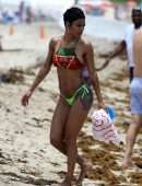 Teyana Taylor in Bikini at Beach in Miami