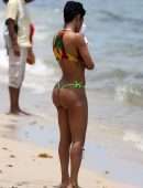 Teyana Taylor in Bikini at Beach in Miami