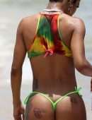 Teyana Taylor in Bikini at Beach in Miami
