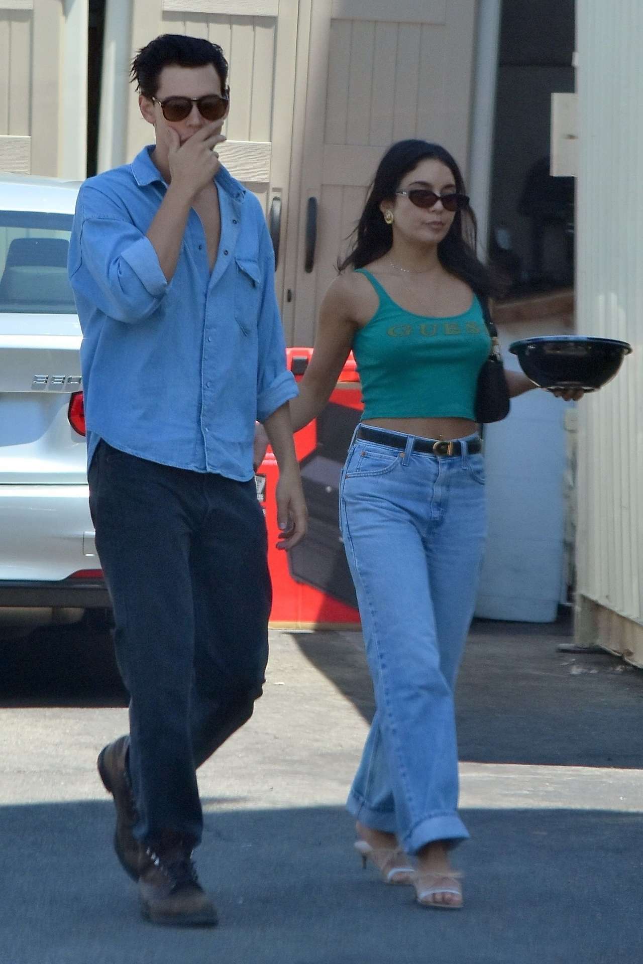 Vanessa Hudgens Pokies and Austin Butler Leaving a Restaurant in Los Feliz, California