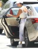 Vanessa Hudgens at a Gas Station in Los Angeles
