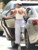 Vanessa Hudgens at a Gas Station in Los Angeles
