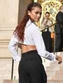 Zendaya Coleman at 2019 Paris Fashion Week Giorgio Armani Prive Haute Couture