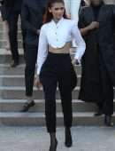 Zendaya Coleman at 2019 Paris Fashion Week Giorgio Armani Prive Haute Couture