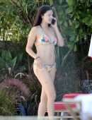 Adriana Lima Booty in Bikini on the Beach in Miami
