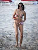 Adriana Lima Booty in Bikini on the Beach in Miami