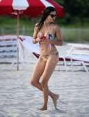 Adriana Lima Booty in Bikini on the Beach in Miami