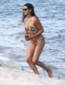 Adriana Lima Booty in Bikini on the Beach in Miami