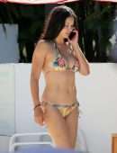 Adriana Lima Booty in Bikini on the Beach in Miami