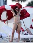 Adriana Lima Booty in Bikini on the Beach in Miami