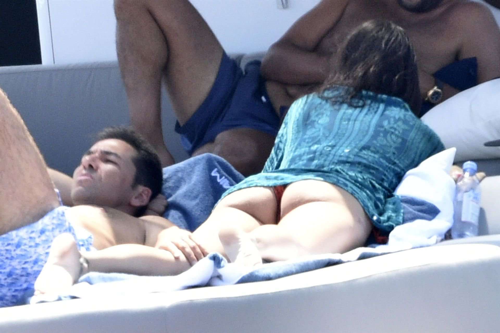 Adriana Lima Booty in Bikini in Italy