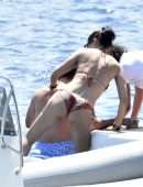 Adriana Lima Booty in Bikini in Italy