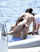 Adriana Lima Booty in Bikini in Italy