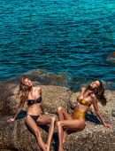 Alessandra Ambrosio – Sexy Gold Bikini Photoshoot