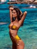 Alessandra Ambrosio – Sexy Gold Bikini Photoshoot