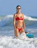 Alessandra Ambrosio in Bikini with Boyfriend Nicolo Oddi in Malibu