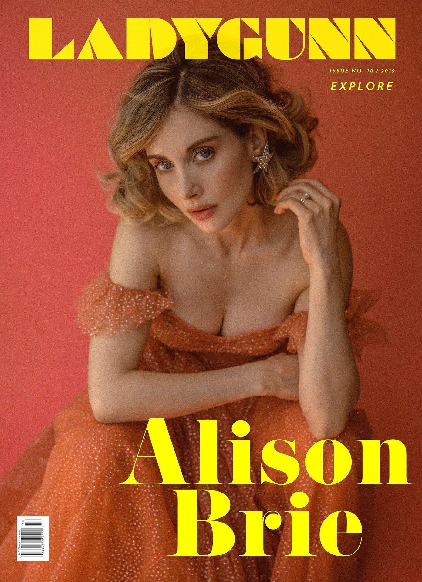 Alison Brie in LadyGunn Magazine #18 August/September 2019