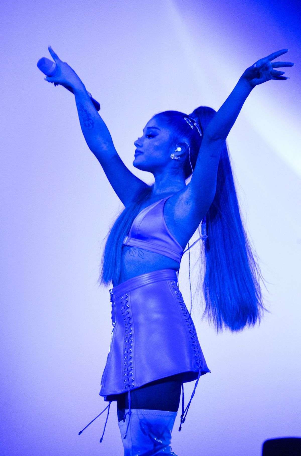 Ariana Grande Performing on Sweetener World Tour at O2 Arena in London
