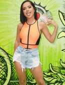 Becky G at Surprise Meet and Greet for "Dollar" in Miami