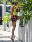 Bella Hadid Leggy, Out in Hollywood