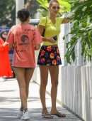 Bella Hadid Leggy, Out in Hollywood