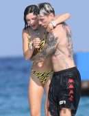 Bella Thorne in Bikini on the Beach in Sardinia