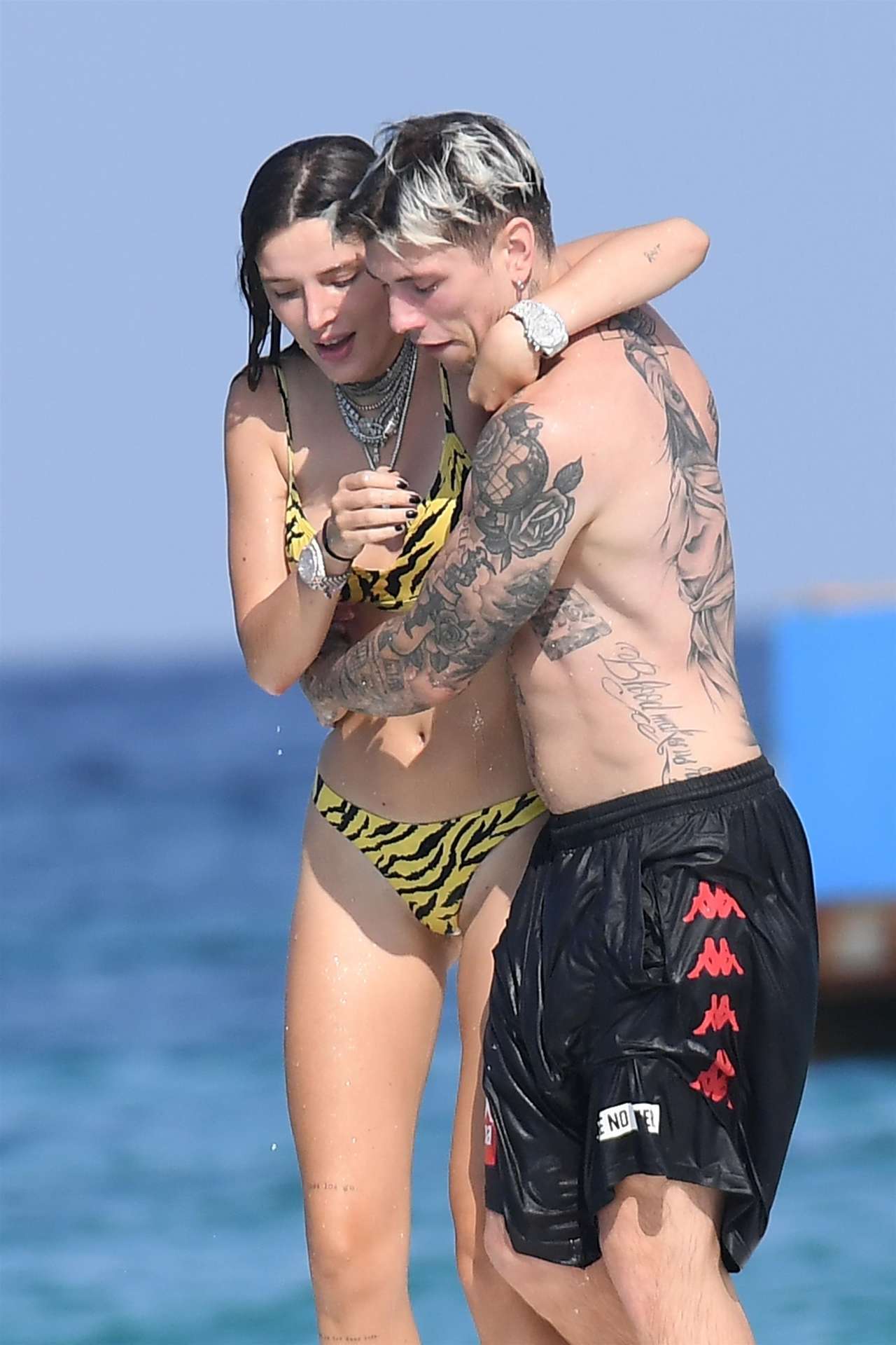 Bella Thorne in Bikini on the Beach in Sardinia