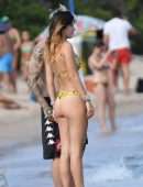 Bella Thorne in Bikini on the Beach in Sardinia
