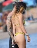 Bella Thorne in Bikini on the Beach in Sardinia