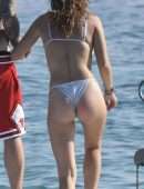 Bella Thorne Booty in Bikini on a Yacht in Sardinia