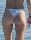 Bella Thorne Booty in Bikini on a Yacht in Sardinia