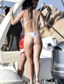 Bella Thorne Booty in Bikini on a Yacht in Sardinia