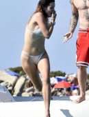 Bella Thorne Booty in Bikini on a Yacht in Sardinia